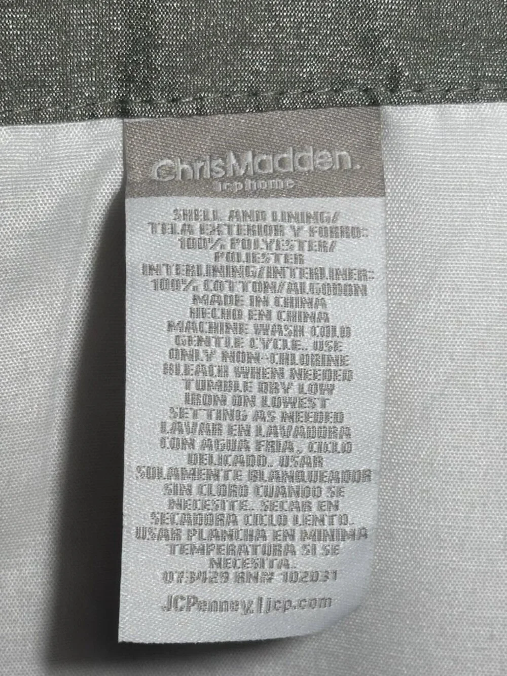 Chris Madden JCP Home Collection Sage Green  2 Panels 54